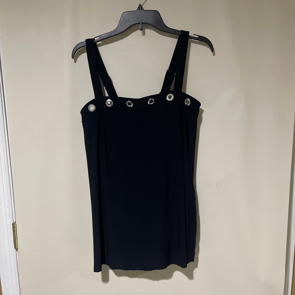 Magicsuit Black One Piece Swimsuit Silver Grommets US 10